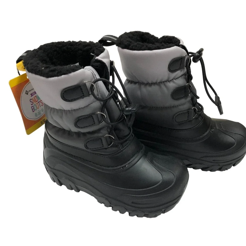 MEMBERS MARK BOYS WINTER FAUR FUR LINED BOOTS 11/12 NEW WITH TAG